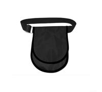 Robusta borsa per dischi e colpi in tessuto Oxford con due tasche e tracolla regolabile, offre protezione resistente alle intemperie e facile portabilità (nero)