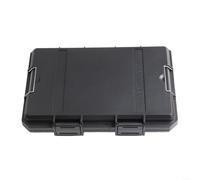 Robusta cassetta degli attrezzi ermetica in plastica ABS con design impermeabile, guarnizione antipolvere e interno in spugna antiurto per proteggere hardware, fotocamere e strumenti sensibili (nero)
