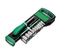 Robusta chiave a cricchetto resistente alla corrosione da 1/4 di pollice Set completo di strumenti Design leggero per riparazioni in loco Set di chiavi ad alta efficienza per la lavorazione del legno