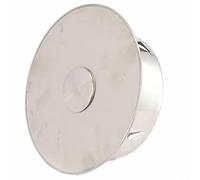 Robusta copertura per camino in acciaio inox per chiusura tubi stufa, progettata per prevenire odori e ingressi, regolabile per diversi tubi (110 mm)