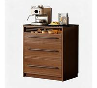 Robusta credenza con ampi cassetti Piano di lavoro effetto pietra e contenitori multizona Adatta sia for case compatte che più spaziose(B,L-60cm)