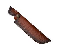 Robusta custodia in pelle bovina a 2 strati con chiusure regolabili per indossare la vita o le gambe, taglia unica adatta alla maggior parte dei proprietari di cutter fatti a mano