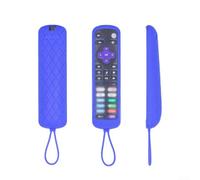 Robusta custodia in silicone con passante per corda e striscia luminosa, ottimizzata per una vestibilità sicura e situazioni di manipolazione frequenti (blu)