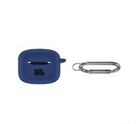 Robusta custodia in silicone per cuffie JBL Tune Beam 2, antigraffio, con ganci, blu
