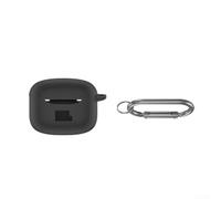 Robusta custodia in silicone per cuffie JBL Tune Beam 2, antigraffio, con ganci, colore nero