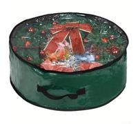 Robusta custodia per ghirlande, compatibile con anelli, per dimensioni da 79 cm, offre una schermatura affidabile da polvere e umidità nel tempo (190 x 50 cm, PE verde)