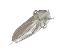 Robusta custodia per il trucco per scarpe da balletto in raso spazioso interni con accenti stellari organizer per gioielli per accessori da donna accento stella danza danza, A