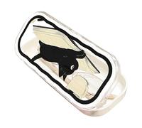 Robusta custodia per occhiali da donna, graziosa scatola trasparente a forma di gatto, custodia rigida per occhiali, per chiavi, carte, viaggi, compleanno, auto, guida, ufficio, scuola, interni