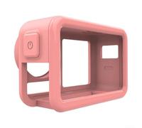 Robusta custodia protettiva per DJI Action 5 Pro che offre una protezione affidabile dalle cadute e ininterrotta a tutte le funzioni (rosa)