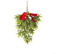 Robusta decorazione per albero di Natale capovolta per montaggio a parete con corda per appendere la decorazione della casa per le festività