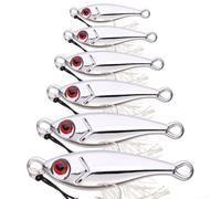 Robusta esca da pesca in metallo, finitura olografica per una maggiore visibilità, perfetta per catturare pesci più grandi (30 g)