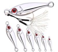 Robusta esca da pesca in metallo, finitura olografica per una maggiore visibilità, perfetta per catturare pesci più grandi (20 g)