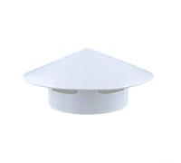 Robusta griglia di ventilazione per tettuccio in PVC, tappo rotondo per camini, offre una protezione completa dalla pioggia (160 mm)