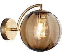 Robusta Lampada da Parete a Globo di metà secolo, Applique da Parete Vintage con Paralume in Vetro a Coste, Lampada da Parete Moderna retrò G9, Applique in Vetro cablate per Camera da Letto e SOG
