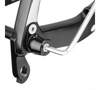 Robusta lega di alluminio Bike Trainer Thru Axel con opzioni di larghezza regolabile per ospitare varie biciclette (M12 x 1,5 160-172 mm)