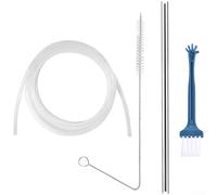 Robusta linea latte di ricambio per macchine da caffè automatiche combinando elementi in silicone e acciaio inossidabile