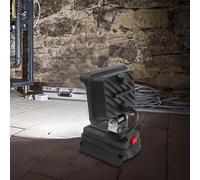 Robusta luce da lavoro a LED progettata per adattarsi a batterie agli ioni di li