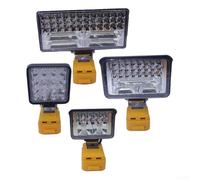 Robusta luce da lavoro senza fili compatibile con batteria da 20 V, dispone di due porte USB per dispositivi di ricarica (3 pollici)