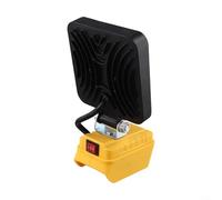 Robusta luce da lavoro senza fili compatibile con batteria da 20 V, dispone di due porte USB per dispositivi di ricarica (4 pollici)