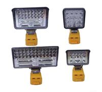 Robusta luce da lavoro senza fili, compatibile con batteria da 20 V, dispone di due porte USB per dispositivi di ricarica (6 pollici)