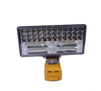 Robusta luce da lavoro senza fili compatibile con batteria da 20 V, dispone di due porte USB per dispositivi di ricarica (8 pollici)