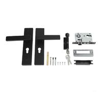 Robusta maniglia per porta con serratura costruita in acciaio al manganese e cuscinetto silenzioso per uso a lungo termine su porte interne in legno