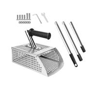 Robusta pala per sabbia in acciaio inossidabile con manico personalizzabile per rilevamento di metalli e ricerca di tesori da spiaggia pala di sabbia resistente