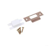 Robusta piastra di sicurezza per porta del garage con copertura integrata per catenaccio e hardware per una forte difesa d'ingresso contro l'accesso forzato, colore oro (rosso antico)