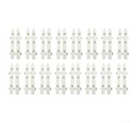 Robusta recinzione in plastica, 12 x 30 cm, sistema ad incastro per | Set da 16 pezzi, design bianco, altezza 30 cm, forma flessibile, ideale per alberi di Natale