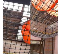 Robusta rete di sicurezza per parchi giochi per bambini, rete da arrampicata per case sull'albero e percorsi ad ostacoli (3 x 4 m) per divertimento all'aperto