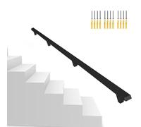 Robusta ringhiera quadrata in ferro per scale interne, corrimano industriale per disabili e donne incinte, disponibile nelle lunghezze: 1 m, 1,5 m, 3 m, 5 m, 6 m (150 cm)