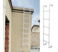 Robusta scala bianca da appendere per cantina, soppalco, letto a castello, 180 cm, per uso esterno, soffitto o parete