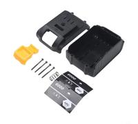 Robusta scatola di immagazzinaggio per batterie in plastica per Dayi e per strumenti Ion 18 V 21 V con scomparti a 10 o 15 celle incluso supporto smerigliatrice angolare nero modello da A a F (A)