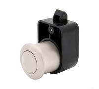 Robusta serratura per cassetti in lega di zinco e plastica, con pratico meccanismo a pressione, per l'uso ovunque (spazzolata)