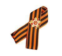 Robusta spilla in lega con nastro StGeorge che commemora la grande guerra patriottica con eleganti colori vivaci, spilla da esposizione storica, Misura unica, come descritto