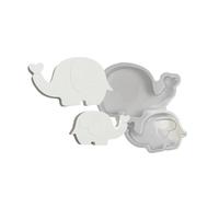 Robusta statua in calcestruzzo della muffa dell'elefante del silicone che fa per il mestiere creativo del silicone del commestibile delle statue e delle figurine di arte della resina