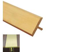 Robusta striscia di transizione in ottone, profilo a T, tagliabile, in vinile/legno/moquette, per telai delle porte e ingressi delle stanze (larghezza 13,5 mm)