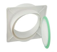 Robusta valvola di ritegno in ABS per uso interno, forte effetto di tenuta per evitare perdite di odori nei sistemi di ventilazione (150-160-180 mm)