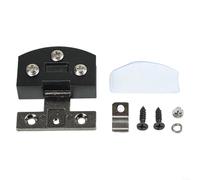 Robuste cerniere in lega di zinco, progettate specificamente per porte e vetrine, dotate di una funzionalità non apribile con viti (nero)