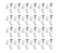 Robuste clip per finestra offset da 3/8 pollici, fermo sicuro in plastica PP con viti in acciaio inossidabile per una facile installazione, supporto per anta resistente al vento per riparazioni in