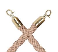 Robuste corde di controllo della coda spesse 3,2 cm, 3,4 m, per interni ed esterni, con ganci, confezione da 2 per la sicurezza degli eventi e la gestione della folla