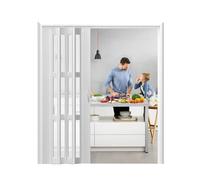 Robuste Porte Pieghevoli magnetiche a Soffietto per Uso Interno, cancelletto di Sicurezza a Soffietto da 63x80 Pollici per Patio, Armadio e credenza - Pannello in Acrilico Resistente