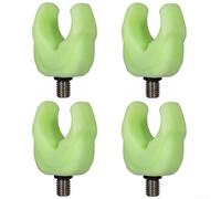 Robuste teste per canna da pesca, 4 pezzi, progettate per migliorare la tua esperienza di pesca senza soluzione di continuità (verde luminoso)