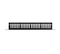 Robustezza industriale Organizzatori per cavi per data center da 19 " Rack 1U 24 divisioni 48 porte per aziende Strumenti rete Organizzatori per cavi per rack per server Acciaio laminato a freddo