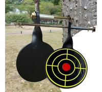 Robusti Bersagli Spinner in Acciaio al Carbonio con Piastra Target Tonda in Acci