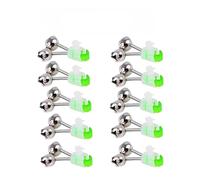Robusti campanelli da pesca con clip 40 pezzi Dispositivi di allarme mordace Clip for punta for asta Indicatori pesci esterno(Spiral Bell)