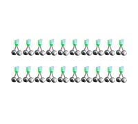 Robusti campanelli d'allarme da pesca 20/10 pezzi indicatori di morsi asta attrezzatura carpa notturna accessori esterno(Silver 20Pcs)
