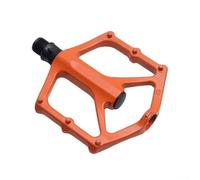 Robusti pedali per bicicletta in lega di alluminio con doppio cuscinetto per un controllo ottimale (arancione)