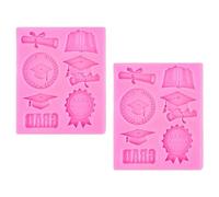 Robusti stampi in silicone per cappelli da dottore Stampi tradizionali per decorazioni torte, ideali per creare festival, laurea, dessert a tema, lavabili in lavastoviglie, stampi da forno