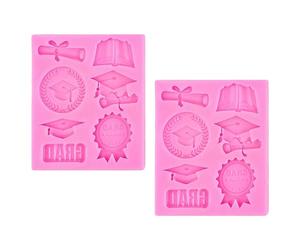 Robusti stampi in silicone per cappelli da dottore Stampi tradizionali per decorazioni torte, ideali per creare festival, laurea, dessert a tema, lavabili in lavastoviglie, stampi da forno